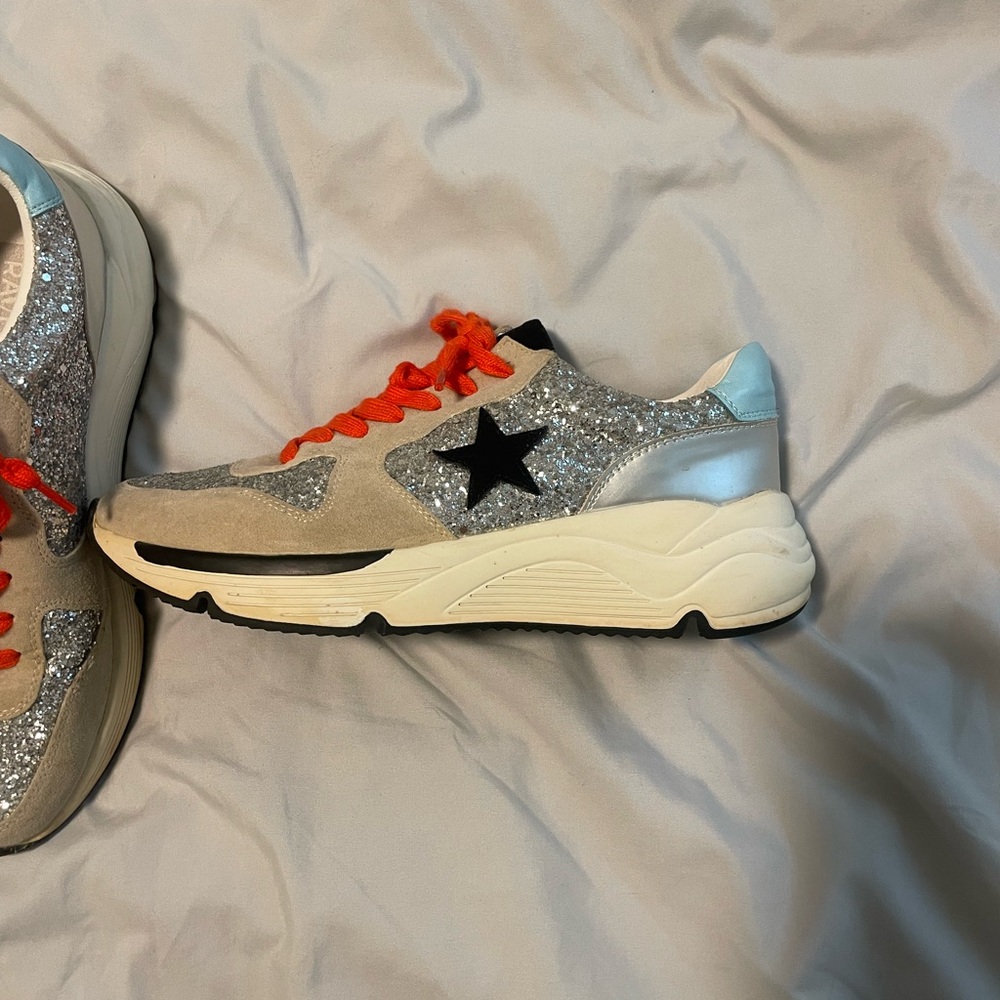 Sparkly Sneakers with Star Detail